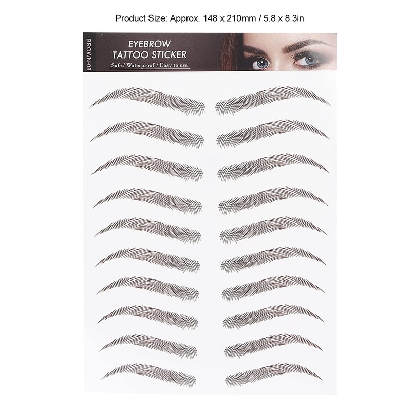 Pegatina de Transferencia de Cejas para Mujeres Pegatinas de Tatuaje