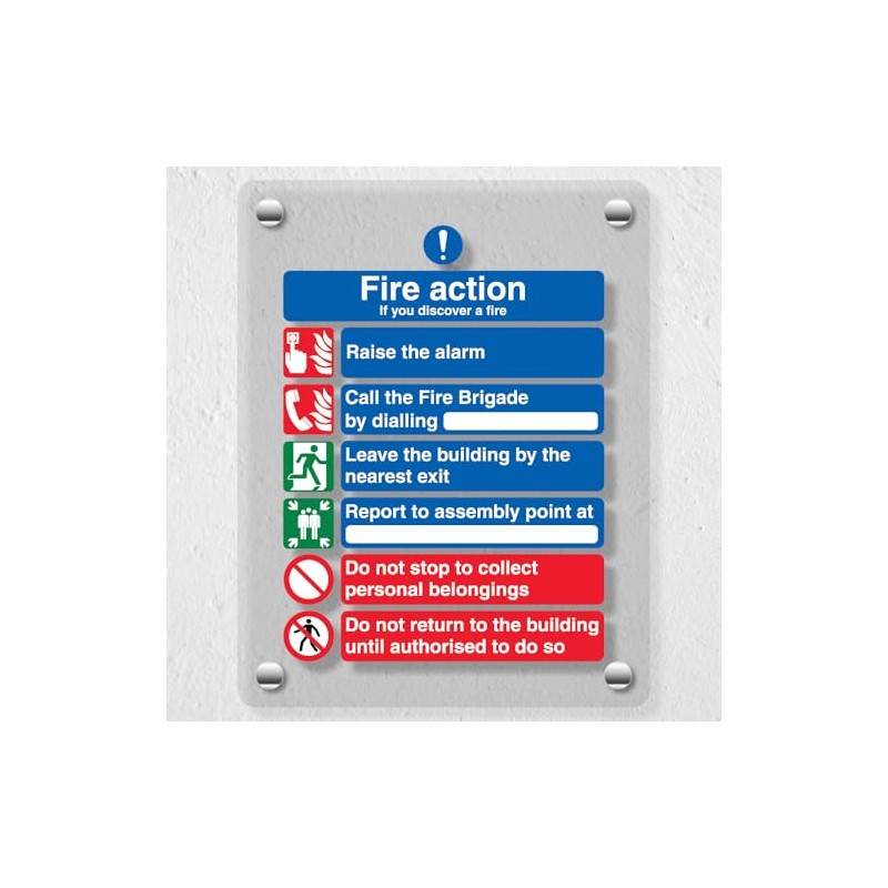 V Safety 6 Point Fire Action - If You Discover