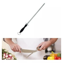 Travessa Chaira Afilador Cuchillos 10 PuLG Cocina Carniceria Acero