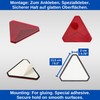 Pendant Reflector Triangles, Pack of 2, in Red, for Gluing,