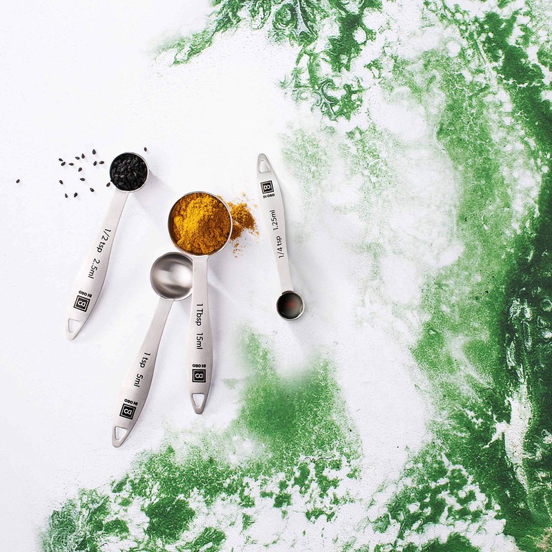 DI ORO® 4-Piece 18/8 Stainless Steel Measuring Spoons Set -