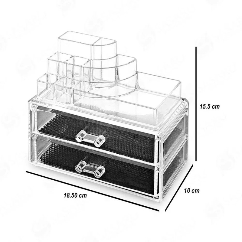 Cosmetic Storage Organizador De Acrílico Para Maquillaje Joyero Con Cajones