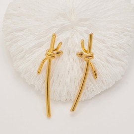 Gold Earrings Gold Stick Dangle Studs Earring for Women Fashion Statement Jewelry Birthday Gifts for Her