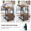 Hadulcet C Shaped Side Table Adjustable, Height Adjustable C Table