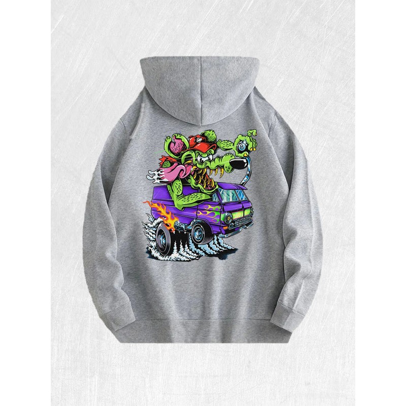 Rat Fink Graphic Hoodie 100% Cotton US Warehouse 7 ColorsColor: