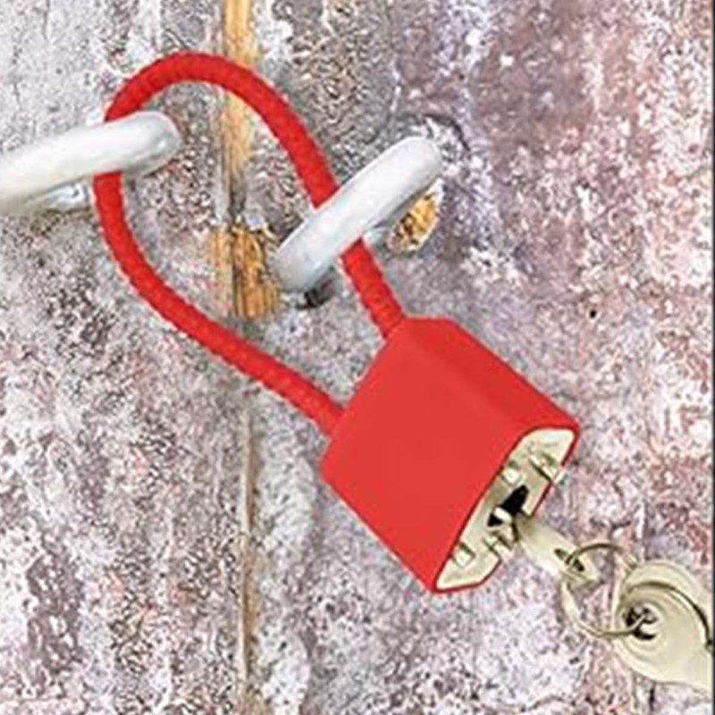 Namvo 3Pcs Heavy Duty Padlock with Key and Wire Rope