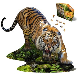 Madd Capp Puzzles - I AM Tiger - 1000 Pieces - Animal Shaped Jigsaw Puzzle, Multi