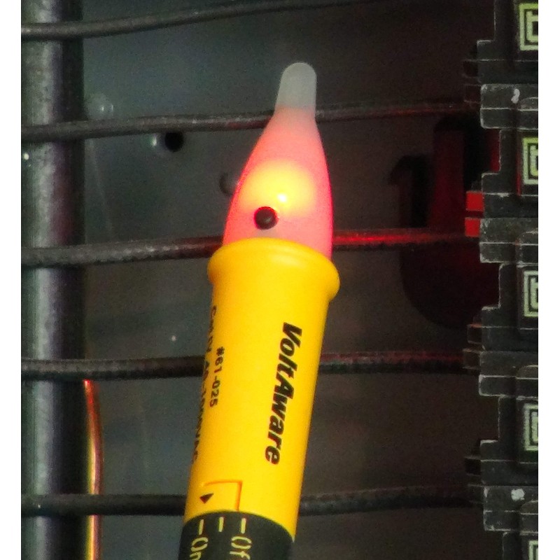 IDEAL INDUSTRIES INC. 61-025 Volt Aware Non-Contact Voltage Tester, Clear