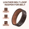 sourcing map 4 Pcs Leather Belt Loop Keeper, 4.3 Inch