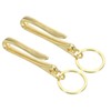 PATIKIL U Shape Hook Keychain, 2 Pack 2.4 Inch Long