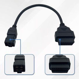 PARANNIC OBD2 Adapter Cable for HITACHI 24V Diesel Vehicles 4 Pin OBD2 16Pin to OBD1 4Pin OBDII Car Diagnostic Connector Compatible with OBD II Diagnostic Scanner