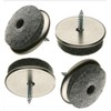 MO-Werkzeughandel ® Pack of 16 Felt Furniture Gliders, Diameter 18