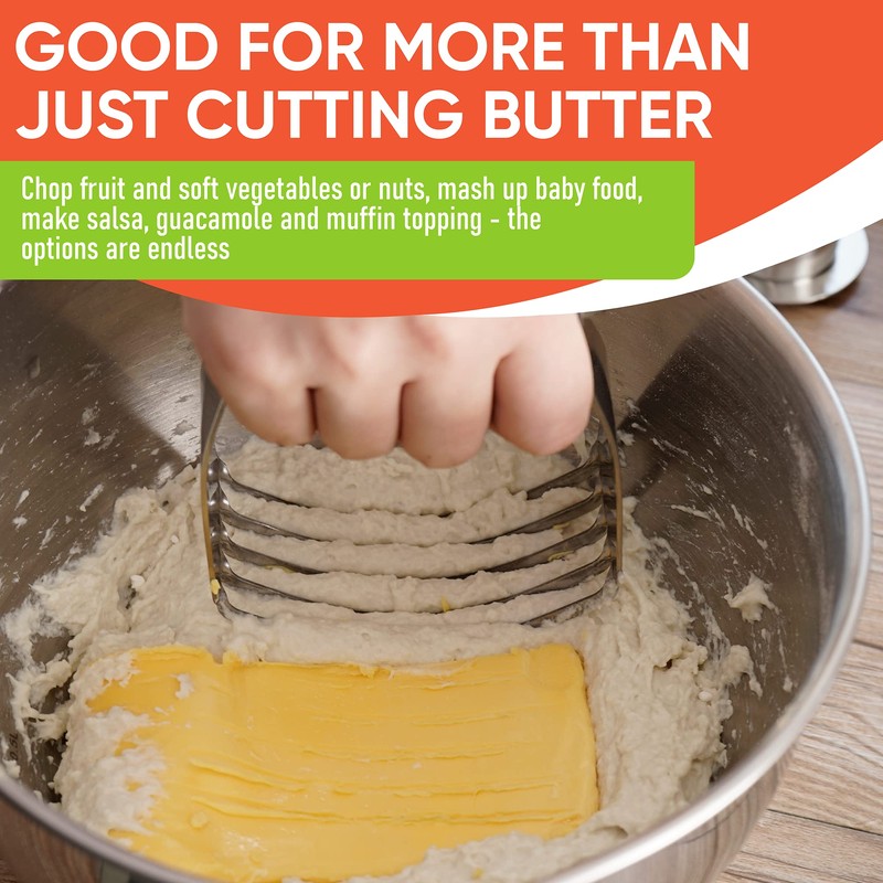 Spring Chef Dough Blender, Top Professional Pastry Cutter with Heavy