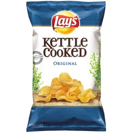 Lay's Kettle Cooked Chips, Original, 32 Ounce (Pack of 4)