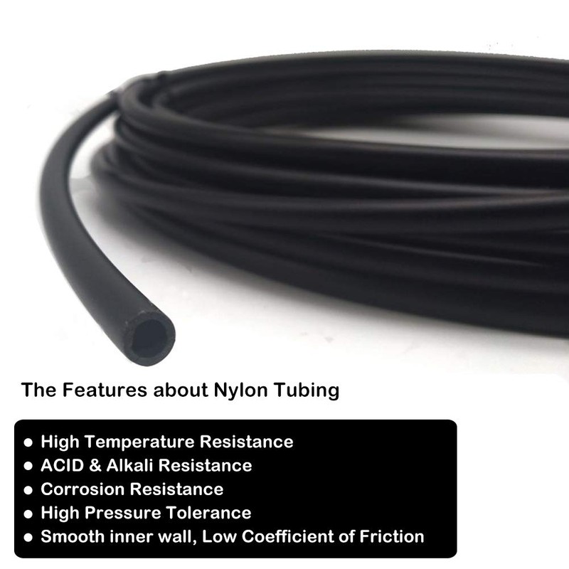Beduan 5 mm OD Pneumatic Air Line Tubing Nylon Air