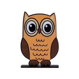 OUR FANDA Owl-Shaped Nightstand Eyeglass Holder, Creative and Fun Eyeglass and Sunglass Display Stand, Cute Animal Eyeglass Stand, Decorative Accessory for Home and Office Desk