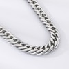 Azubpi Men's Stainless Steel Cuban Link Chain Necklace, Retro Punk