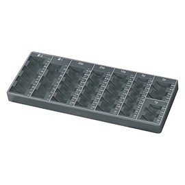 HMF 2681-12 British Pound Coin Counter - 27.5 x 11 x 2 cm - Grey