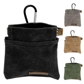 RENEWREVITAL Dog Treat Pouch, Portable Puppy Dog Training Treat Bag, Treat Pouches for Pet Training, Auto Closing Hand Free Pet Feed Snack Reward Pocket, Black