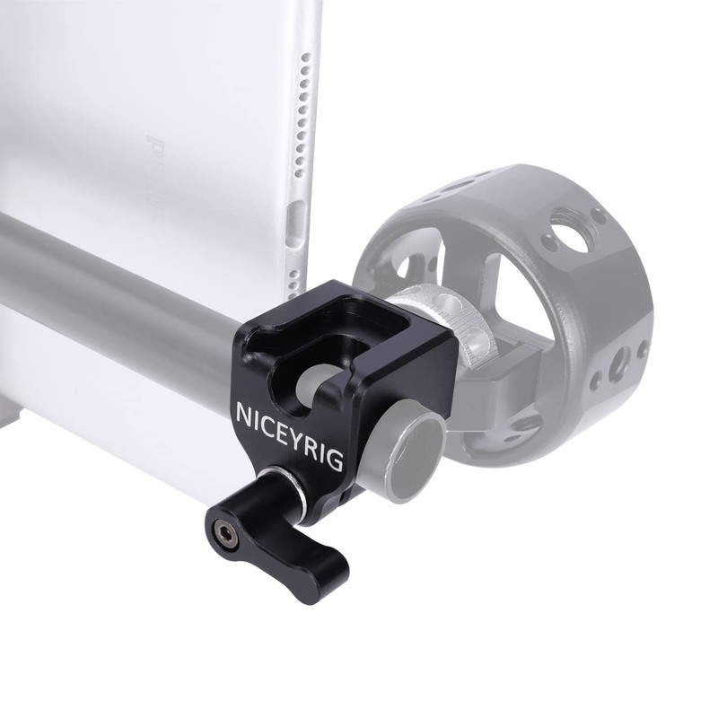 NICEYRIG 15mm Rod Clamp Single Rod Clamp with 1/4" &