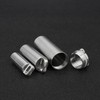 TONYFY Titanium Pill Container Keychain, Waterproof EDC Pill Holder (M)