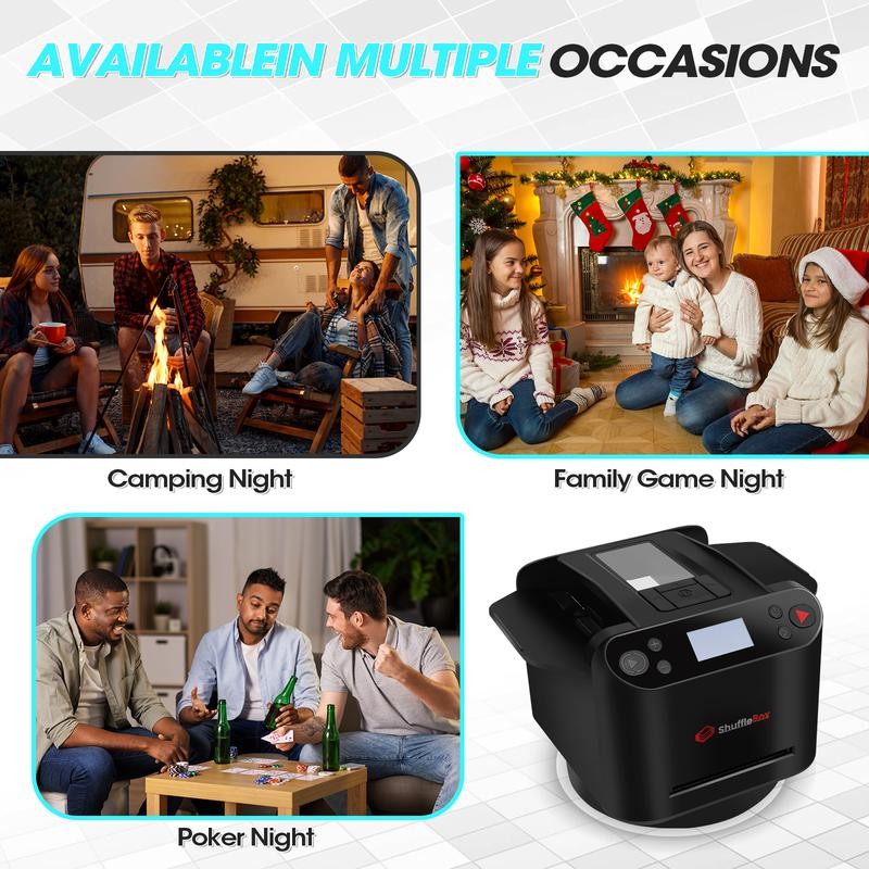 ShuffleBox G1 Pro Automatic Card Shuffler & Dealer 2-in-1, for