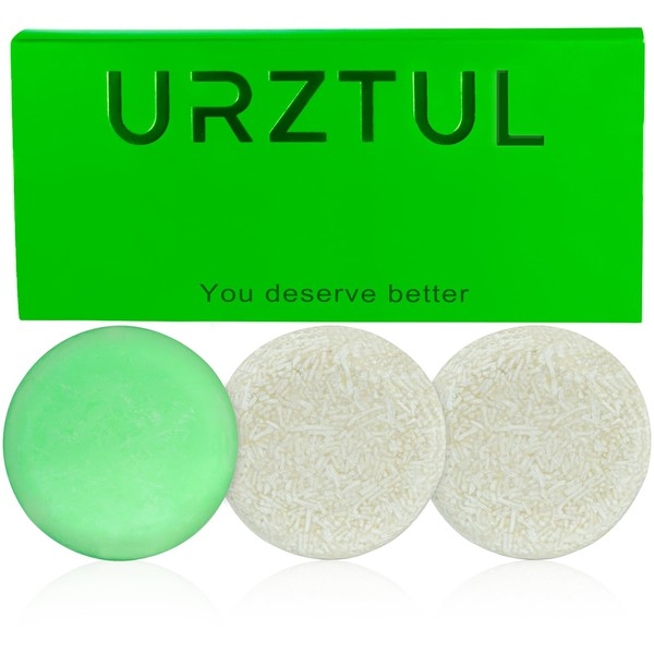 3 PCS Rice Water Shampoo and Rosemary Biotin Conditioner Bar