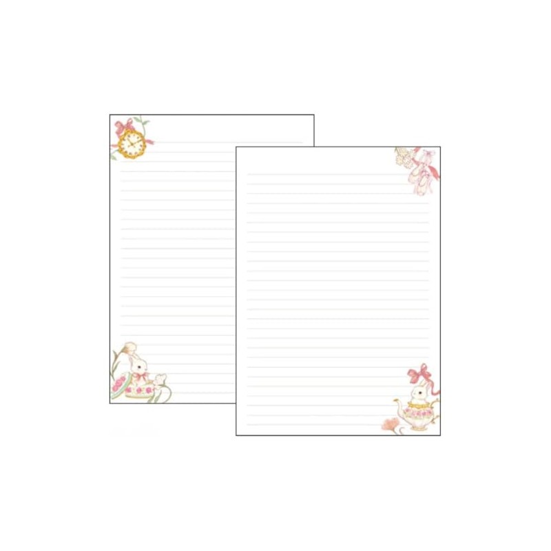 Takei Miki [Horizontal Ruled Notebook] A5 Notebook/Elegant Rabbit Animal