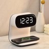 3in1 Multi-Functional Wireless Charging Alarm Clock Smart Night Light Qi
