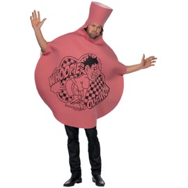 Smiffys Whoopie Cushion Costume, Pink with Foam Tunic, Funny Fancy Dress, Comedy Dress Up Costumes