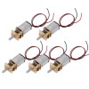 Universal 5Pack Mini N20 Gear Motor 36-108rpm DC 3V-9V Slow