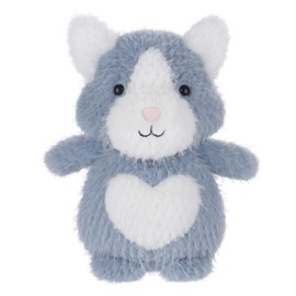 Apricot Lamb Cat Plush Toys for Kids, Soft Cute Cuddly Toy for Baby Girls and Boys, Fluffy Cat Blue 22 cm