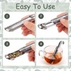 Pack of 2 Stainless Steel Tea Strainers, Fine Mesh Tea