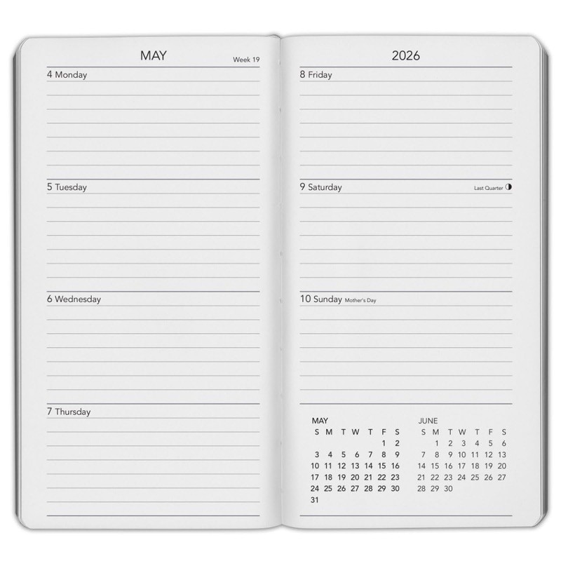 Harbor Pocket Weekly Planner 2026 - Leida Pine - 6x3.25"