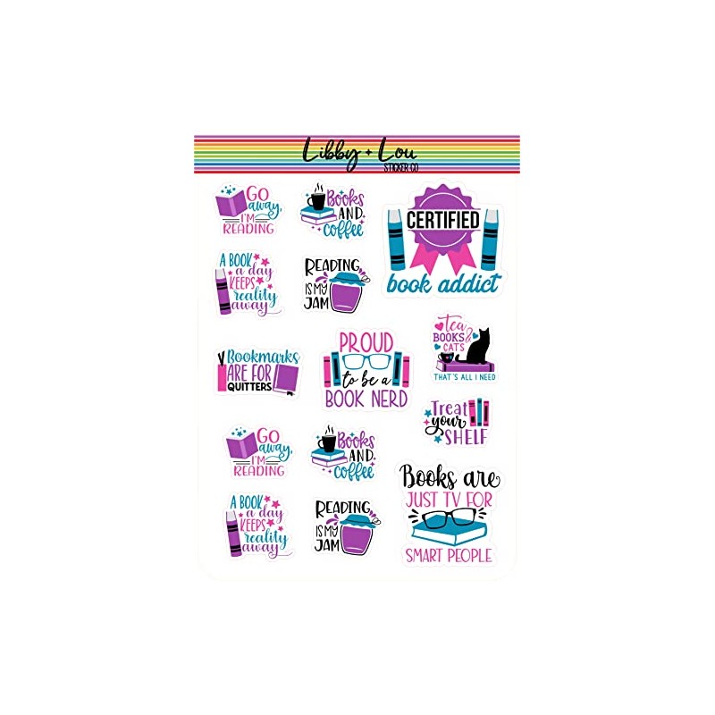 Reading Quotes Planner Sticker | Libby and Lou Sticker Co