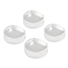 4pcs Transparent Door Stopper Soft Acrylic Door Holder Prevent Impact