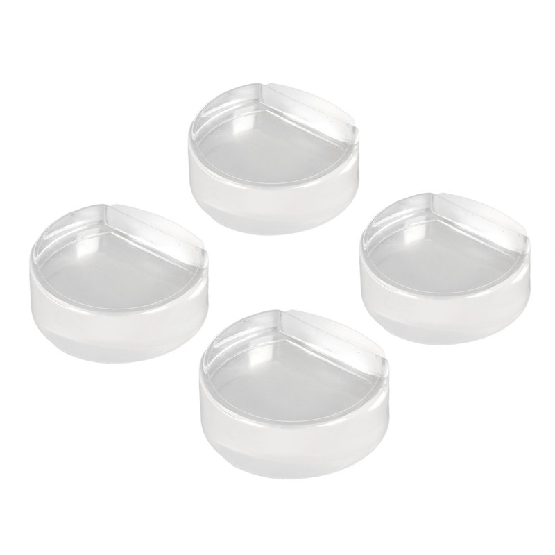 4pcs Transparent Door Stopper Soft Acrylic Door Holder Prevent Impact