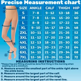 ABSOLUTE SUPPORT Plus Size Toeless Opaque Compression Pantyhose for Women 20-30mmHg | For Lymphedema, Varicose Veins Circulation, Post Surgery - Black, 7X-Large, A214BL10