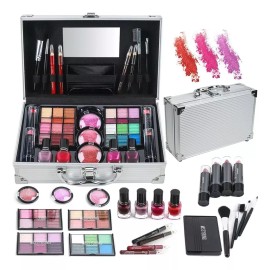 Gmdr Kit De Sombras Maquillaje Set Todo En Uno Neceser Bolsa