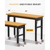60" Heavy Duty Workbench with Wheels, Max. 2200 LBS Capacity