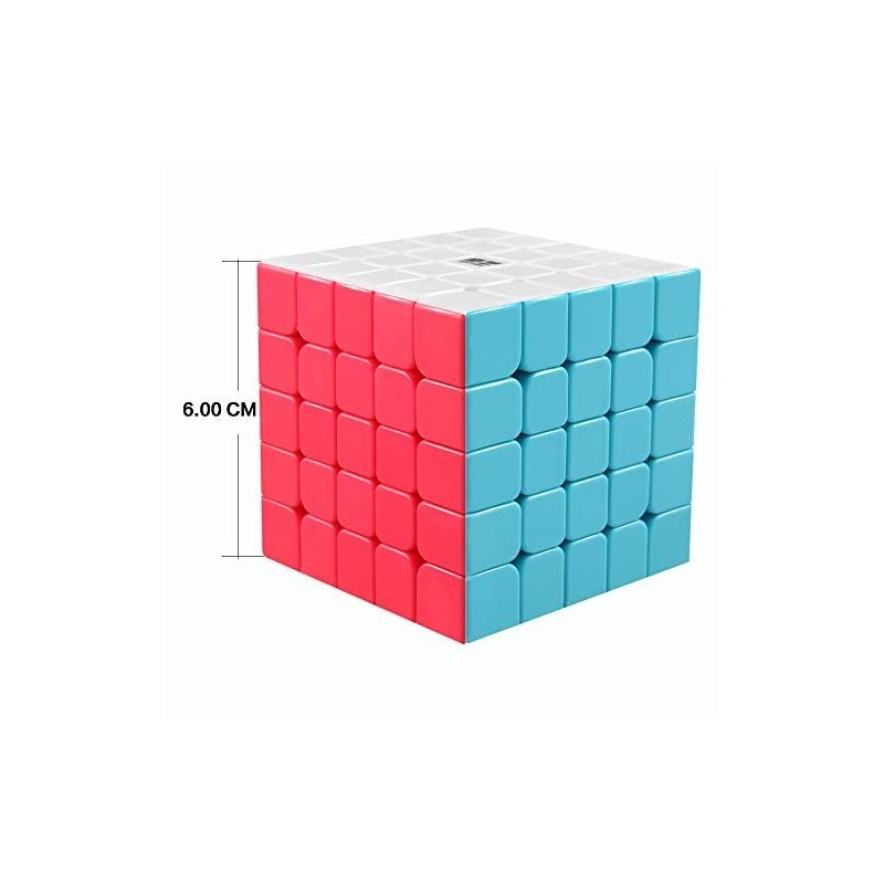 Coogam Qiyi 5x5 Speed Cube Stickerless Magic Puzzle Toy Gift