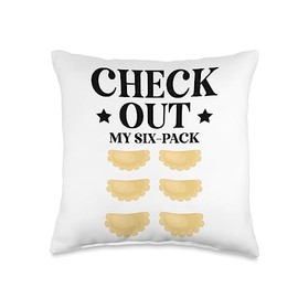 Pierogi Gift For Men Polish Cuisine Dumplings Pierogi Maker Polish Cuisine Poland Dumplings Foodie Throw Pillow, 16x16, Multicolor