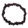 Garnet Almandine Splitter Bracelet 20cm on Elastic Band, Stone, without