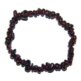 Garnet Almandine Splitter Bracelet 20cm on Elastic Band, Stone, without stone