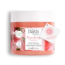 The Bath Factory, Strawberry Shea Body Scrub, 300 g