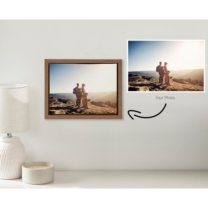 Kate and Laurel Sylvie Custom Printed Framed Canvas Wall Art,