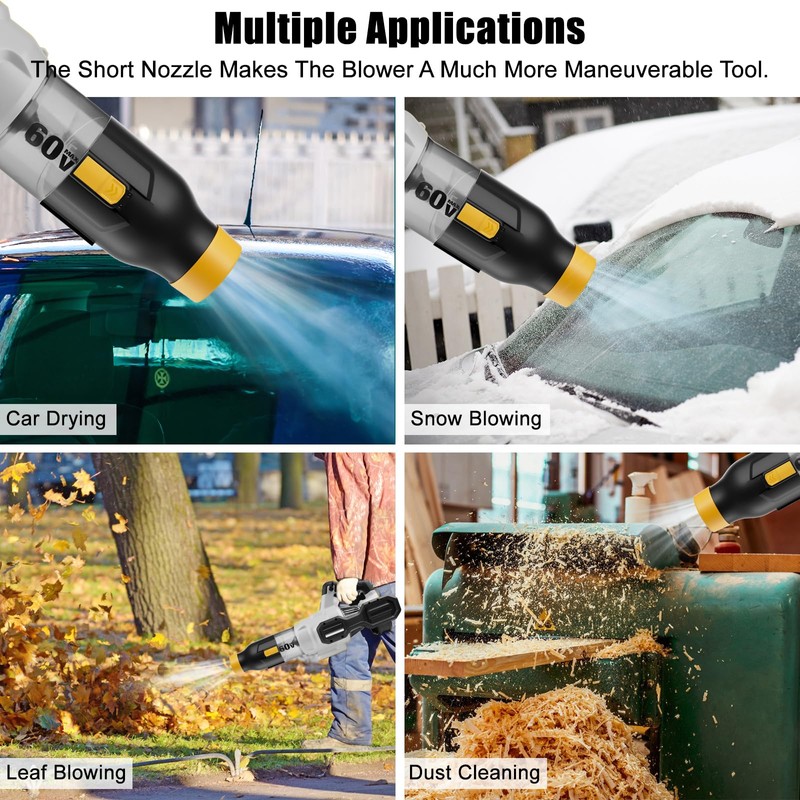 Uniqwamo Blower Nozzle Compatible for Dewalt 60V MAX Leaf Blower(Compatible