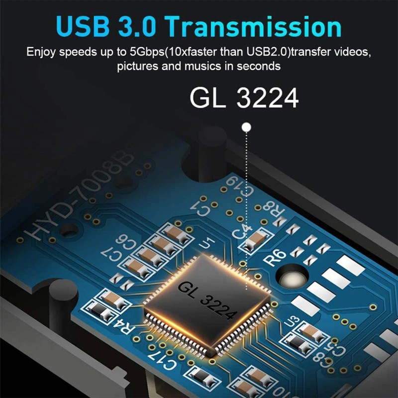 Rocketek USB 3.0 SD Card Reader, Rocketek 2 Slots Memory