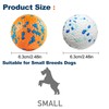 OMIPAWZ Dog Toy Ball for Aggressive Chewers, Interactive Enrichment Bouncy
