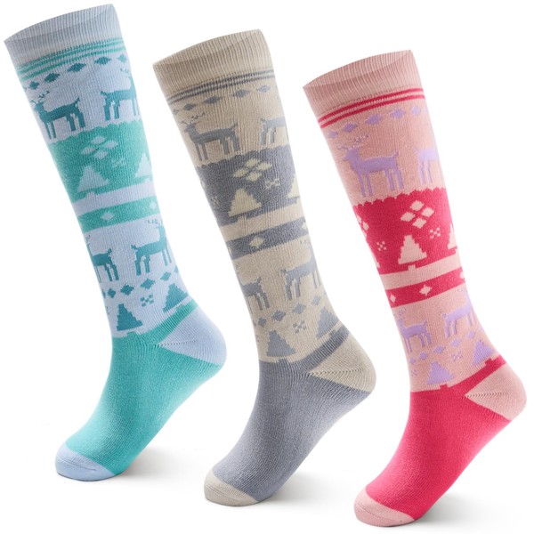 Big Ski Socks Kids Boys Winter Warm Snow Socks Thick